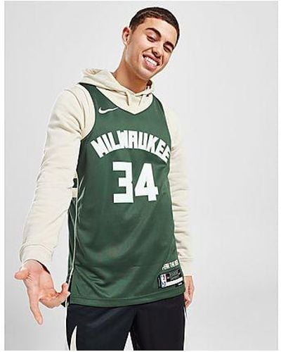 Nike NBA Milwaukee Bucks Icon Antetokounmpo #34 Jersey - Vert
