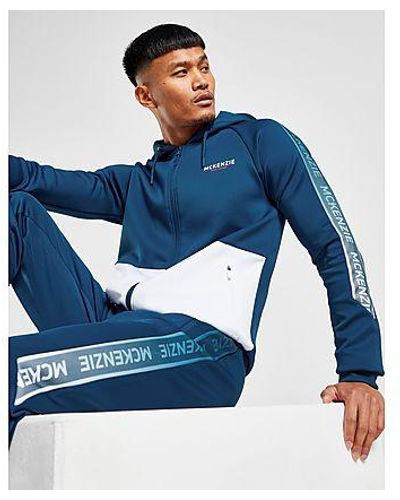 McKenzie Dain Full Zip Hoodie in Blue for Men | Lyst UK