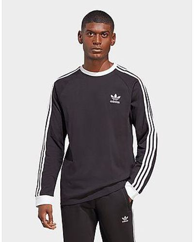 adidas T-shirt manches longues 3 bandes Adicolor Classics - Noir