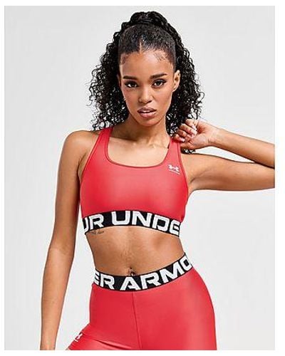 Under Armour HeatGear Mid Branded Sports Bra for Ladies