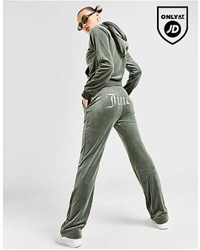 Juicy Couture Pantalon de jogging Diamante en Velours - Noir
