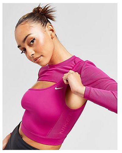 Nike Training Pro Crop Top - Pink