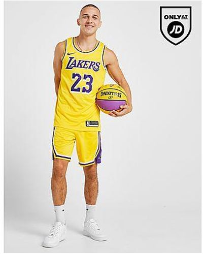 Nike Los Angeles Lakers Icon Edition Swingman Men's NBA Shorts - Jaune