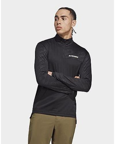 adidas T-shirt manches longues à demi-zip Terrex Multi - Noir