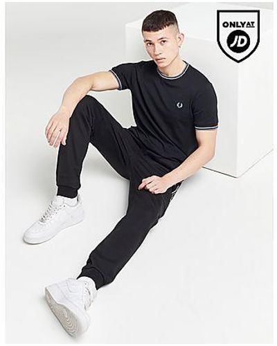 Fred Perry T-Shirt a Maniche Corte Twin Tipped Ringer - Nero
