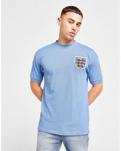 Score Draw England '70 World Cup Third Retro Shirt - Blue