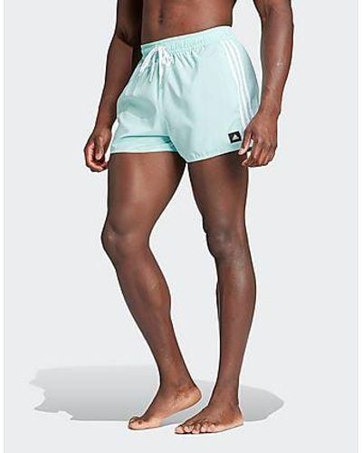 adidas 3-stripes Clx Very-short-length Swim Shorts - Black
