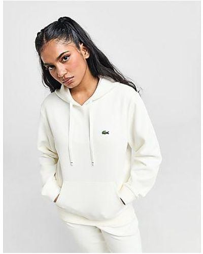 Lacoste Small Logo Hoodie - White