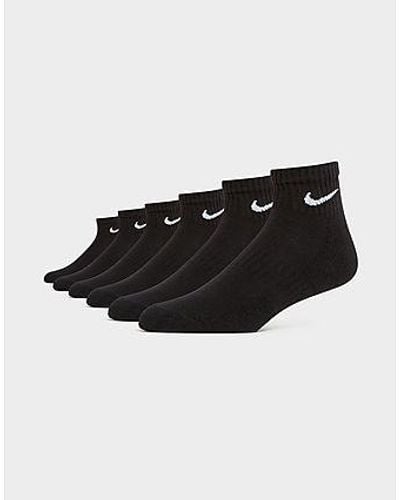 Nike 6-Pack Everyday Cushioned Ankle Calze - Nero