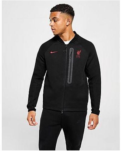 Nike Liverpool Fc Tech Fleece Jacket - Black