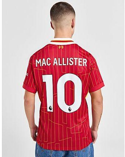 Nike Liverpool Fc 2024/25 Mac Allister #10 Home Shirt - Red