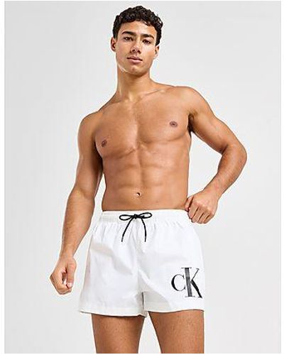 Calvin Klein Ck Logo Swim Shorts - Black