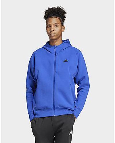 adidas Originals Z.n.e. Premium Full-zip Hooded Track Jacket - Blue