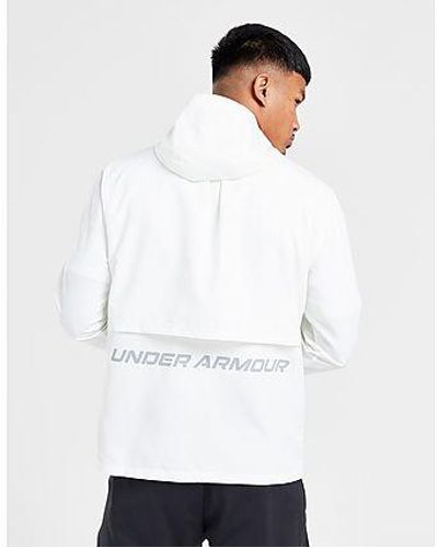 Under Armour Jackets UA Launch Hooded Jacket - Blanc