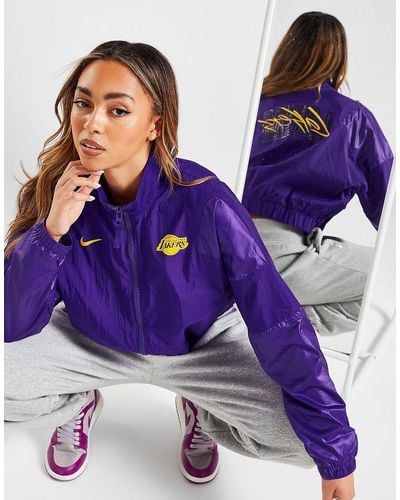Nike Nba La Lakers Courtside Lightweight Jacket - Purple