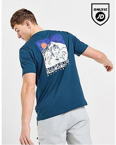 Napapijri Mataje Back Print T-Shirt - Blu