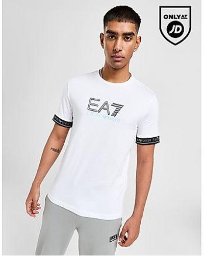 EA7 T-Shirt Visibility Logo Tape - Nero