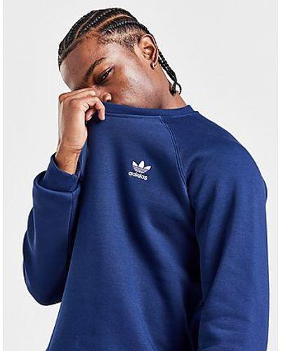 adidas Originals Trefoil Essential Crew Sweatshirt in Green for