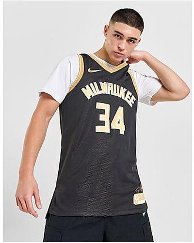 Nike Nba Milwaukee Bucks Antetokounmpo #34 Jersey - Black
