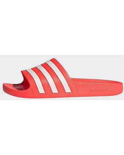 adidas Adilette Aqua Slides - Red