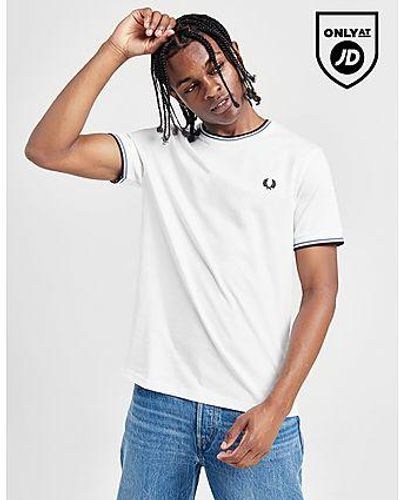 Fred Perry T-Shirt à Manches Courtes Twin Tipped Ringer - Noir