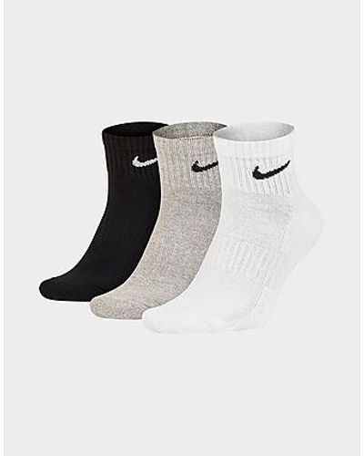 Nike Everyday Cushioned Training Ankle Socks (3 Pairs) - Black
