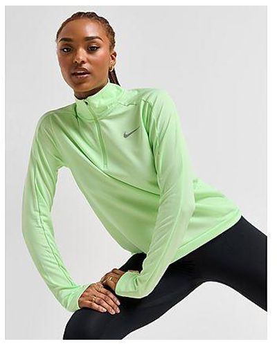 Nike Running Pacer 1/4 Zip Dri-fit Track Top - Green