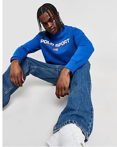 Polo Ralph Lauren Large Logo Crew Sweatshirt - Blue