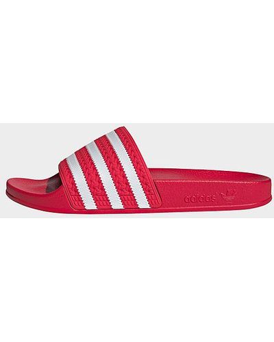 adidas Originals Adilette Slides - Red