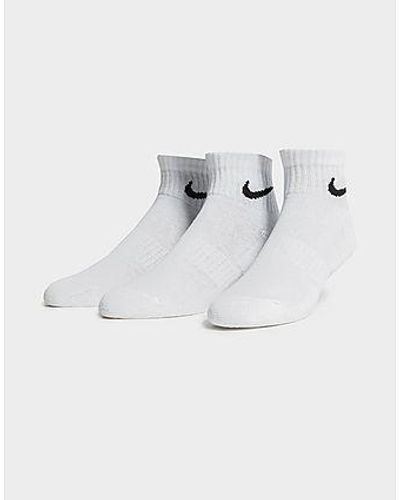 Nike Everyday Cushioned Training Ankle Socks (3 Pairs) - White