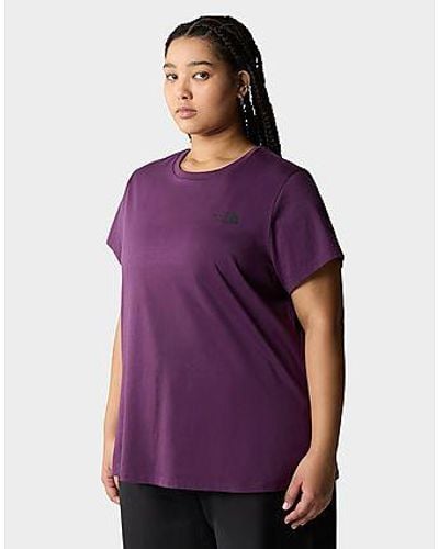 The North Face Simple Dome T-shirt Plus Size - Purple