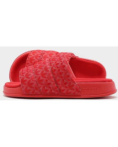 adidas Originals Adilette Essential Slides - Red