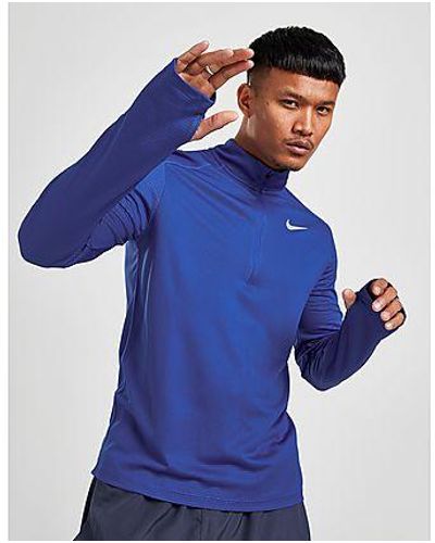Nike Haut d'Entraînement Pacer 1/2 Zippé - Bleu