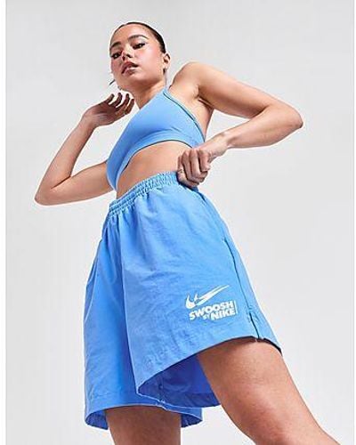 Nike Swoosh Woven Shorts - Blue