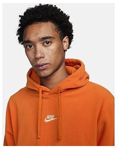 Nike Felpa con Cappuccio Fleece Polar - Arancione