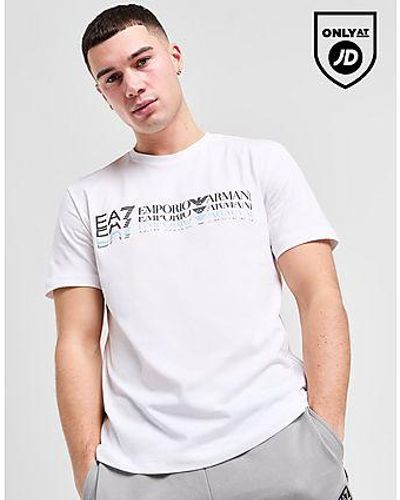 EA7 T-shirt Fade Repeat Logo - Noir
