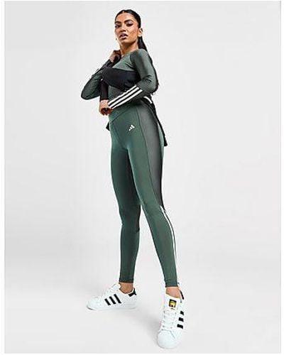 adidas Hyperglam Shine Full-Length Leggings - Grey