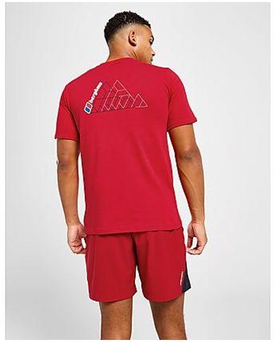 Berghaus Mountain Lines T-shirt - Red