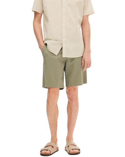 SELECTED Selected Chino Shorts SLHREGULAR BILL FLEX Regular Fit - Grün