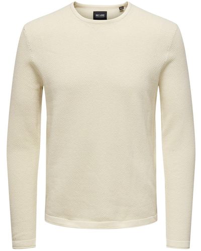 Only & Sons Pullover ONSPANTER - Natur