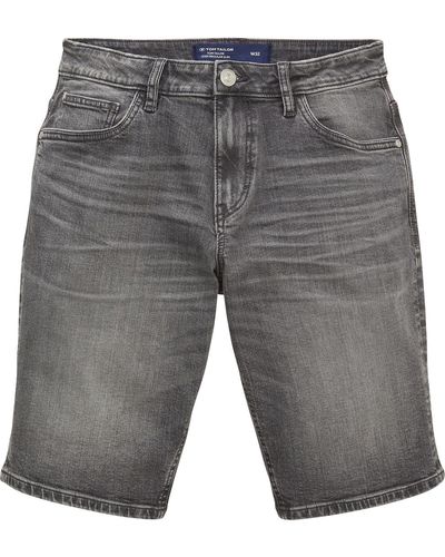Tom Tailor Jeans Short JOSH Regular Slim Fit - Grau
