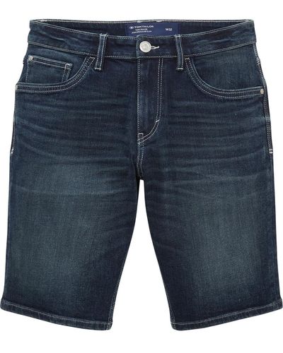 Tom Tailor Jeans Short JOSH Regular Slim Fit - Blau