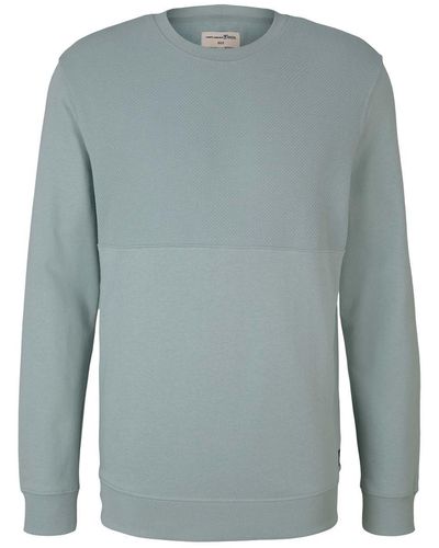 Tom Tailor Sweatshirt CREW-NECK STRUCTURE - Mehrfarbig
