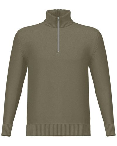 SELECTED Selected Rundhals Pullover SLHAXEL - Grün