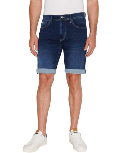 Pepe Jeans Jeans Short SLIM GYMDIGO SHORT - Blau