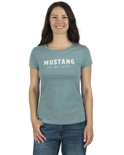 Mustang T-Shirt Slim Fit S M L XL XXL - Grün