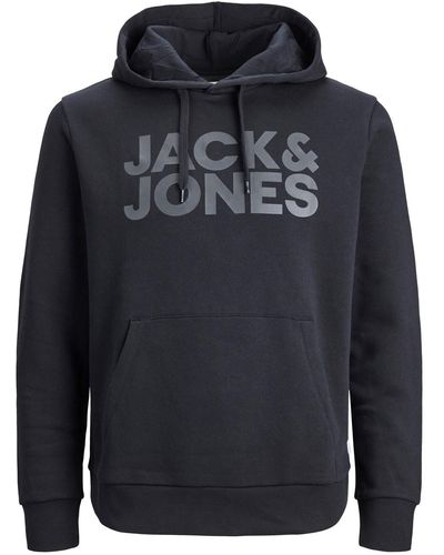 Jack & Jones Hoodie Kapuzenpullover Pullover JJECORP - Blau