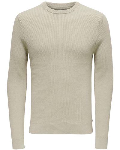Only & Sons Pullover ONSPHIL - Natur
