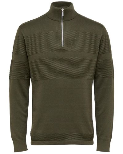 SELECTED Selected Highneck Pullover SLHMAINE - Grün