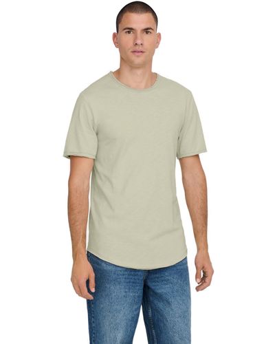 Only & Sons Rundhals T-Shirt ONSBENNE LONGY - Mehrfarbig